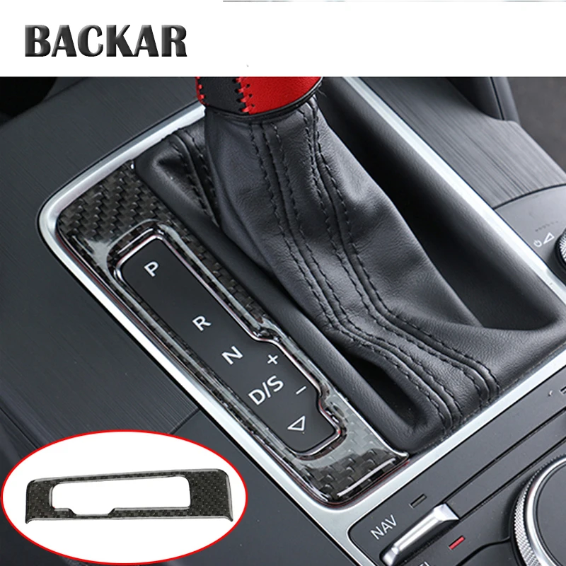 

Backar Car Styling Carbon Fiber Gear Shift Panel Frames Stickers For Audi A3 8V Sline 2012 2013 2014 2015 2016 2017 Accessories