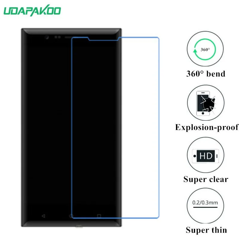 

udapakoo clear Tempered soft glass film for Highscreen Boost 3 Nano Explosion-proof glass Screen Protector