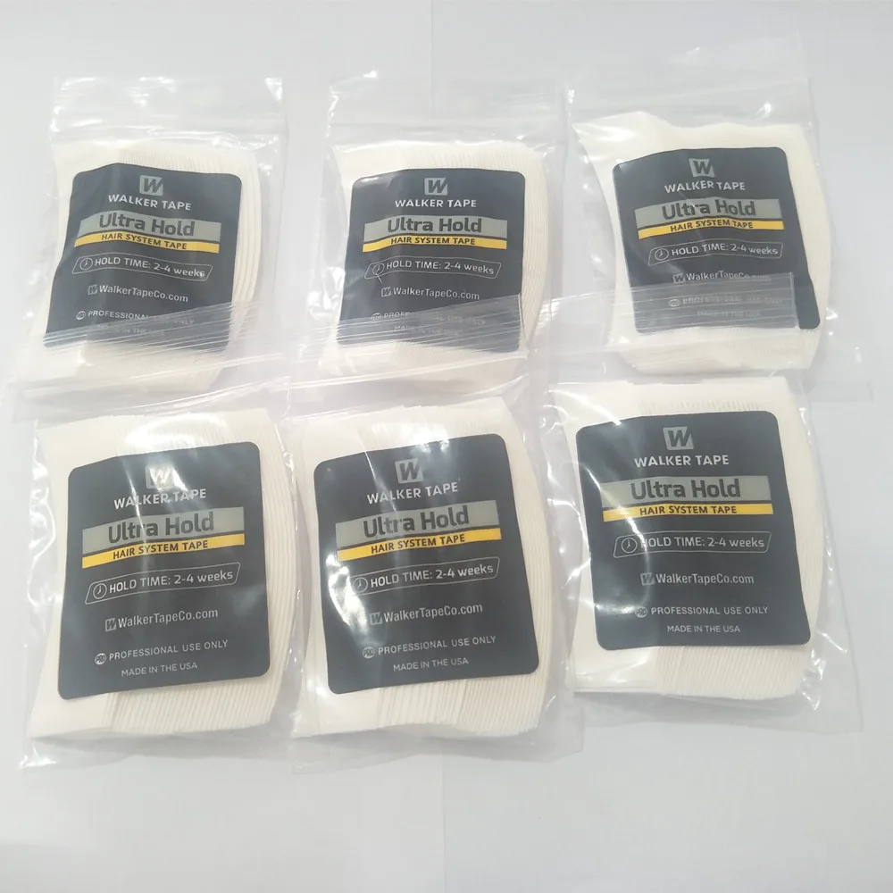 

Ultra hold tapes for attaching hair pieces with 36 pieces per pack