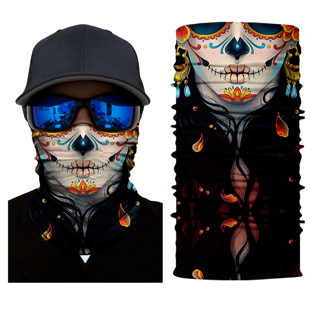 

Motorcycling UV Protection 3D Face Sun Mask Neck Gaiter Headwear Magic Scarf Balaclava Bandana Headband Hunting Running