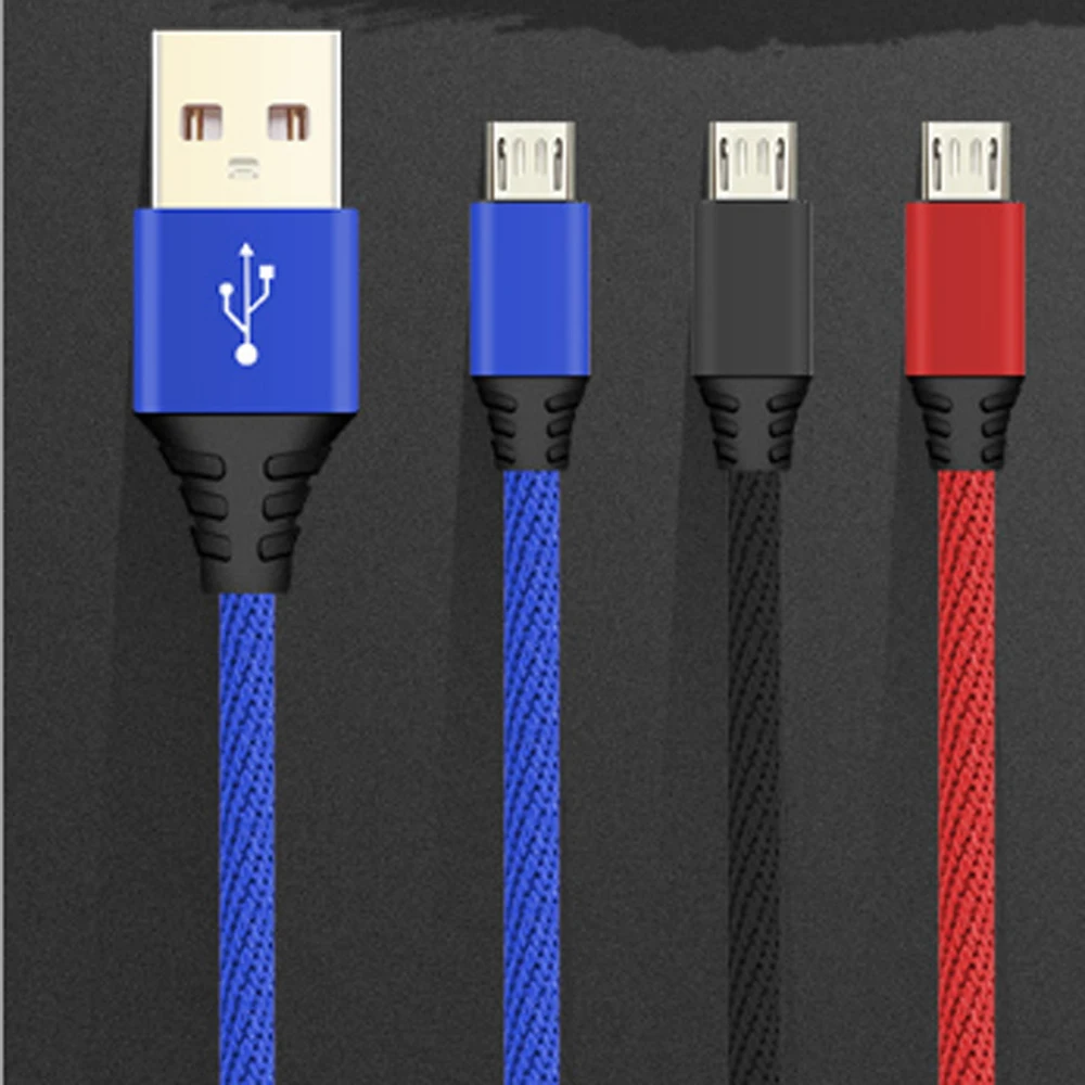 

100pcs 3A Fast Charging Mobile Phone Charger Cable Micro USB Cable 1M Date Cable for Xiaomi for Android Tablet for iph 6 7
