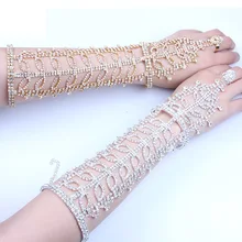 StoneFans новые свадебные браслет кристалл для Для женщин Свадебные настоящее растение танцор Выходные туфли на выпускной бал украшения Ronmantic браслет длиной