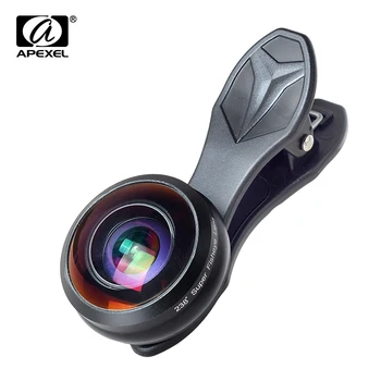 

Apexel professional fisheye lens 238 degree super fish eye 0.2X full frame wide angle lens for iPhone Samsung Xiaomi HTC Redmi