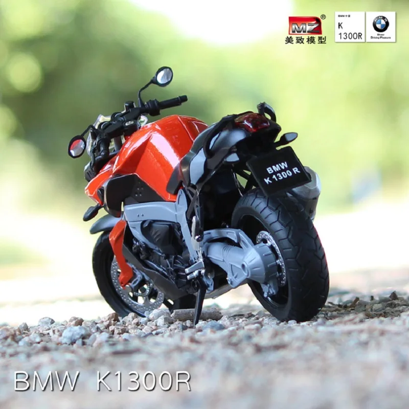 1:12 литая модель мотоцикла игрушки для Bmw K1300r высокая имитация литья под давлением металлические мотоциклетные игрушки заднее колесо с подвеской