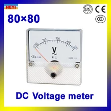 80*80 мм аналоговый измеритель в панель подвижные железные инструменты DC измеритель напряжения
