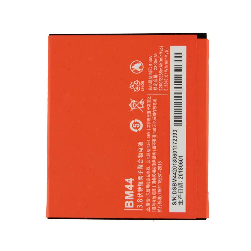 Dinto 1 шт. 2200 мАч BM44 BM 44 аккумулятор полимерный Lipo смартфон батареи для Xiaomi Redmi 2 2A Hongmi2