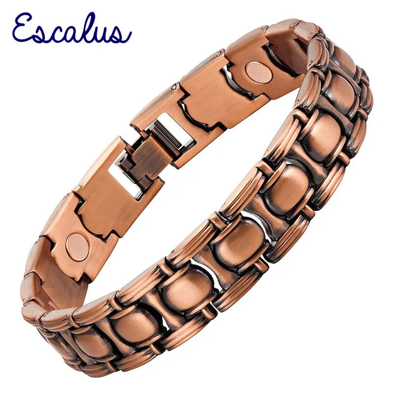 Escalus классический античный медный Повседневный Магнитный био браслет для женщин ювелирные изделия классический браслет подарок браслет Шарм