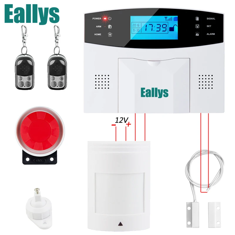 New Wireless/wired GSM Voice Home Security Burglar Alarm