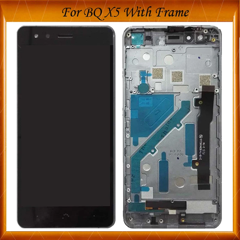 

For BQ Aquaris X5 LCD Display+Touch Screen LCD Digitizer With Frame Glass Panel LCD Panel Black/White Colors IN Stock