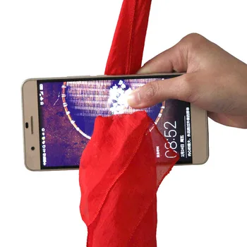 

Creative Magic Silk Cheats Through Phone Red Can Use The Audience's Cell Phone Easy For Beginner Funny Magic Toys