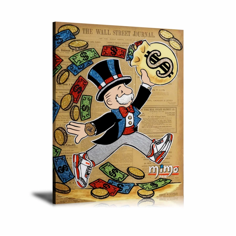 Alec Monopolys Slam Dunk Success HD Wall Art Холст с печатью постера живопись декоративная для офиса