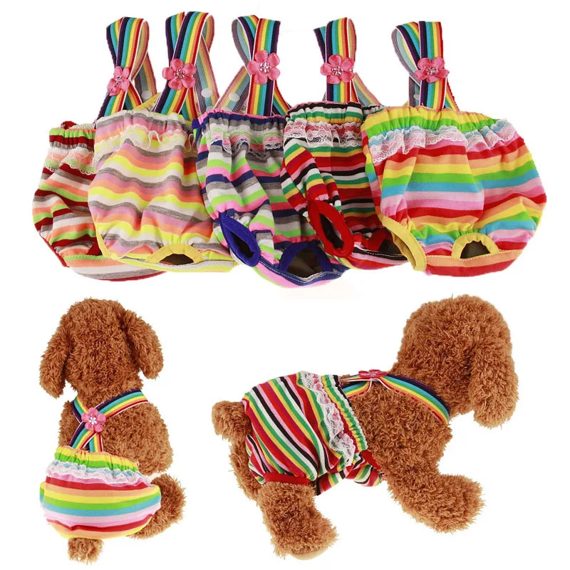 

Pet Dog Panty Sanitary Pants Small Cute Underwear Hygienic Pant Short Cotton Pet Physiological Panties Toilet for dog Cachorro