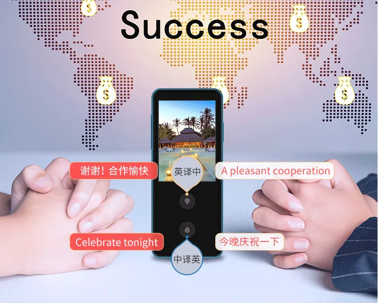 

Smart Voice Translator Real Time Two-Way Speech Interactive Translation For Learning Travelling Business Support 28 language