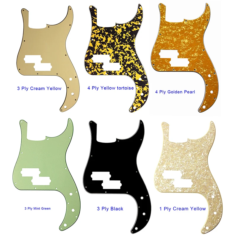 Пользовательские гитарные части, качественная электрическая гитара Pickguard-для США/Мехико Fd стандарт P бас Гитара Pickguard царапина пластина