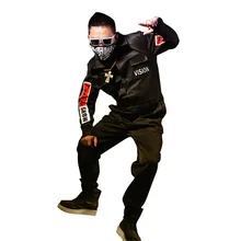 Мужские модные повседневные Комбинезоны уличная одежда с длинным рукавом в стиле хип-хоп рабочие брюки шаровары мужские вечерние комбинезоны для выступлений на сцене