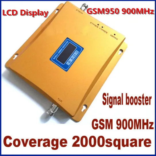 

2017 Newest 2G GSM950z 900 mhz GSM Mobile Cell Phone signal Booster Repeater gain 60dbi LCD with antenna N male for house office