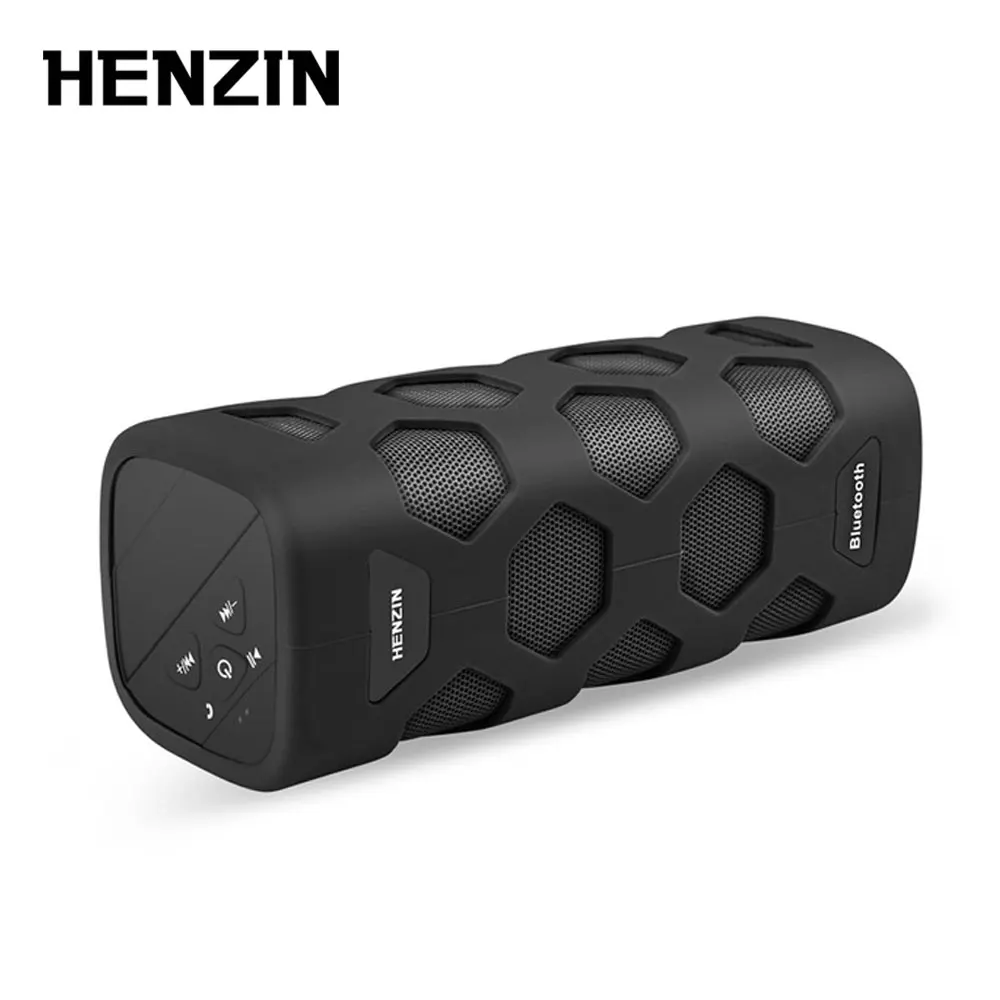 HENZIN 10W Outdoor Portable Bluetooth Speaker Subwoofer with NFC TF AUX Mic Loudspeaker HiFI Wireless IPX65 Waterproof Speaker HENZIN 10W Outdoor Portable Bluetooth Speaker Subwoofer with NFC TF AUX Mic Loudspeaker HiFI Wireless IPX65 Waterproof Speaker