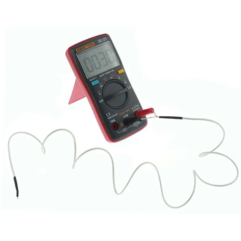 

AN8002 Digital Multimeter LCD Display 6000 Counts Backlight AC/DC Ammeter Voltmeter Ohm Meter Tester