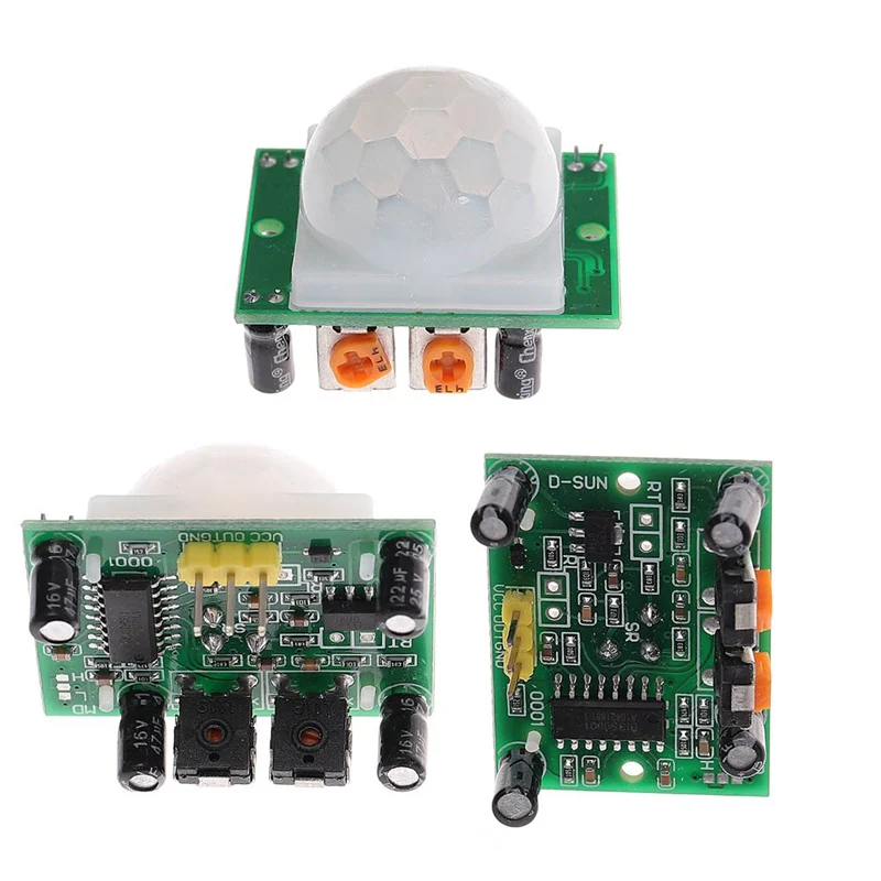 

New HC-SR501 Infrared Motion Sensor Module Adjust Infrared Pyroelectric Infrare Motion Sensor Detector