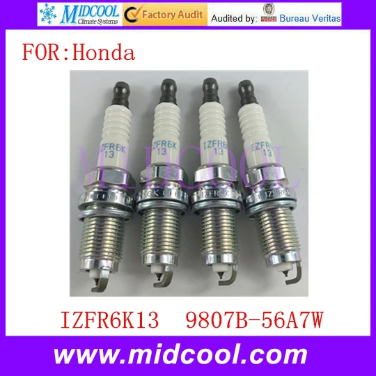 

New 4X Spark Plug Dual Iridium OEM IZFR6K13 9807B-56A7W 9807B56A7W