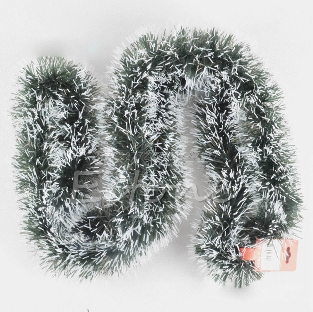 2M Garland Ribbon String Xmas Tree Hanging Ornament Christmas Decoration For Home Party Dark