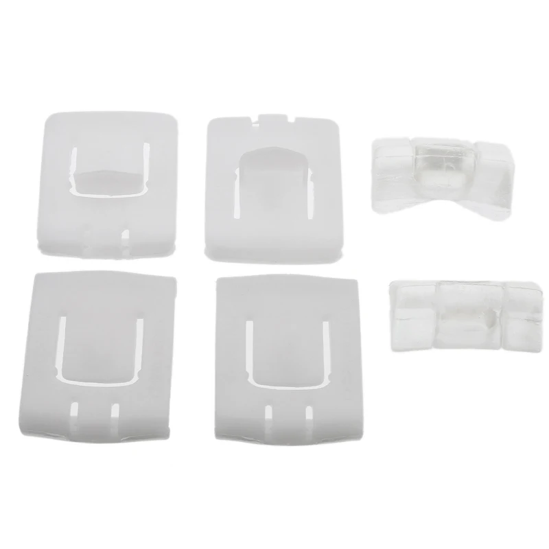 Car Seat Rail Clips 2Sets 6Pcs White Auto Interior Seat Rail Clip Runner Guide Piece 435881203A For V-W G-olf MK1 MK2 MK3