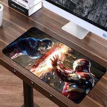 FFFAS 60*35 см Коврик для мыши Мстители Бесконечность войны аниме игровой Grande коврик для мыши геймер клавиатура Коврик танос Железный человек Капитан Америка