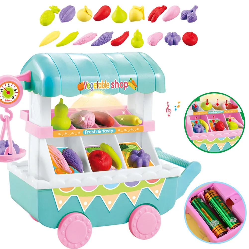 Детский игровой домик музыкальная игрушка для кухни корзина набор пластиковая