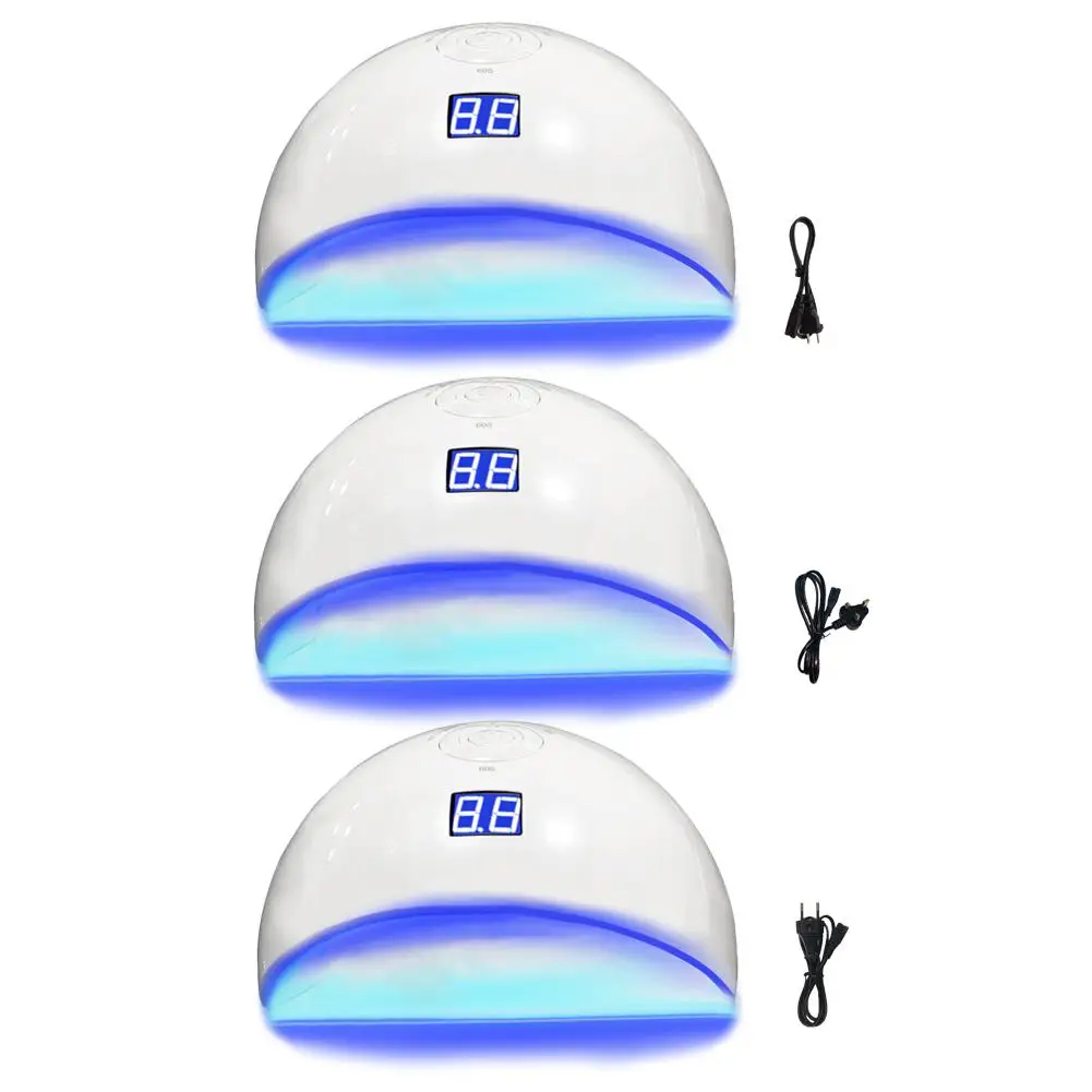 

48W Nail Phototherapy Lamp - LED Nail Intelligent Sensor Instrument Nail Phototherapy Light Fast Baking Nail Dryer for All Gels