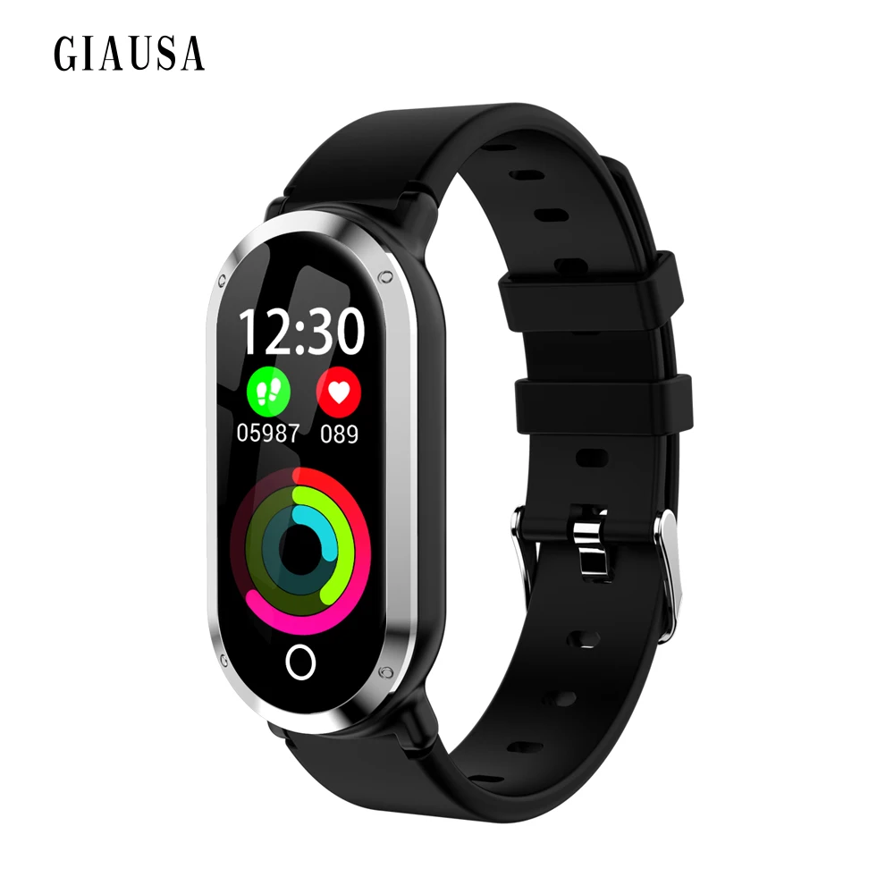 

T1 Smart Wristband Woman Fitness Bracelet Heart Rate Blood Pressure Monitor Fitness Tracker Watch Pedometer Sport Band for IOS