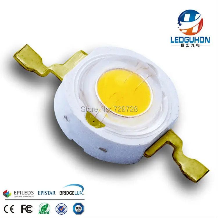 Позолоченная рамка светодиодный чип 3 Вт белый|led white chip|chip led 3wchip |