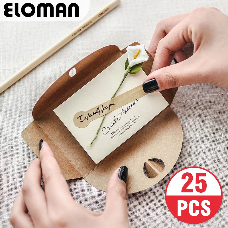Карманные свадебные пригласительные открытки ELOMAN 25 шт. недорогие приглашения на