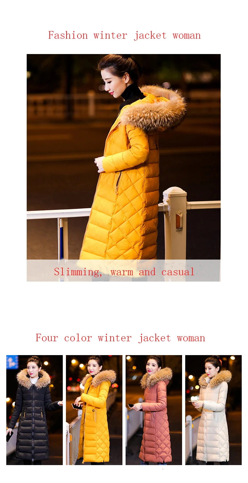 Новинка, зимняя куртка для женщин размера плюс, пуховое хлопковое пальто, парка для женщин, Модная приталенная куртка, Толстое Зимнее пальто с большим меховым воротником, верхняя одежда
