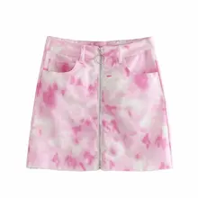 Горячая BB45-9351 Европейская и американская мода галстук-принт в виде пятен от краски юбка