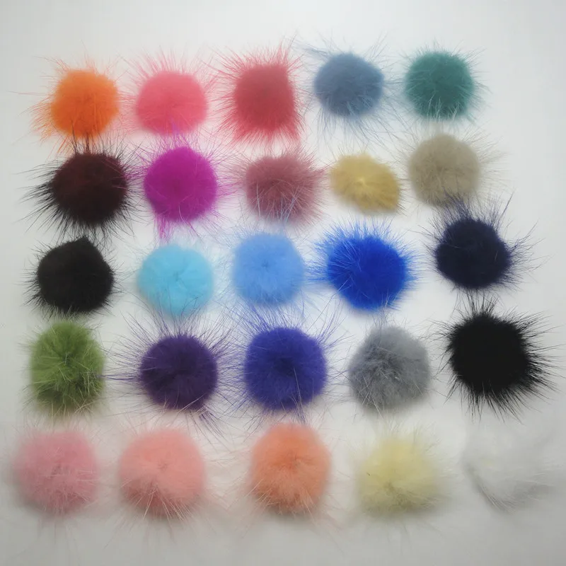 

Small 3CM Natural Mink Wool Ball DIY Handmade Clothing Shoes Cap Accessories Hair Decoration Material Jewelry Making Supplies