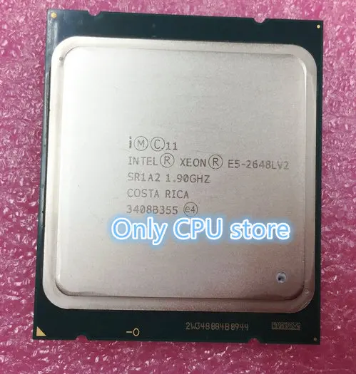 Intel Xeon E5-2648LV2 CPU SR1A2 1.90GHz 10-Core 25M LGA2011 E5 2648LV2 E5 2648L V2 processor free shipping E5-2648L V2