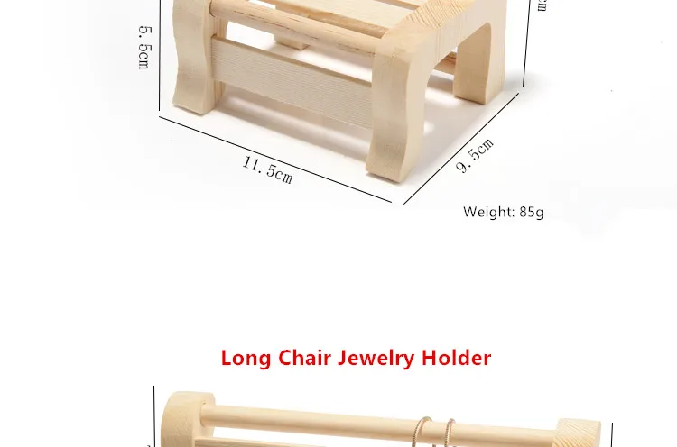 Деревянные украшения Дисплей Творческий стол и стул Браслеты браслет кулон Серьги дерево Дисплей держатель