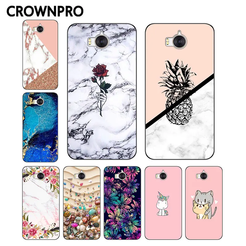 

CROWNPRO Soft TPU Huawei Y5 2017 Case Cover Silicone Huawei Y6 2017 Mya-L22 Case Phone Back FOR Huawei Y5 2017 Case Bumper