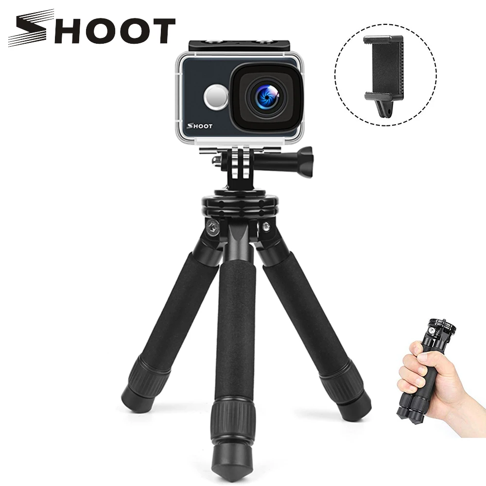Портативная мини-камера штатив для GoPro Hero 7 6 5 черный Nikon D3500 sony X3000 Canon Аксессуары для экшн-камеры Телефон Штатив