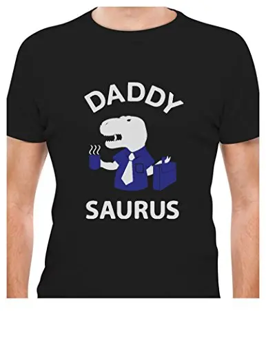 Печатных футболка дизайн папа подарок саурус для отцов T-REX смешные футболки | Мужские футболки -32869058569
