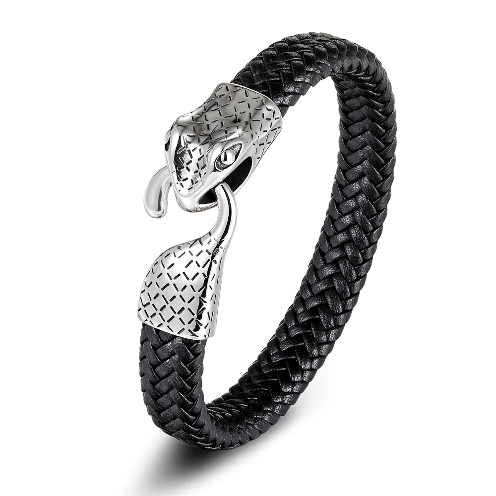 Gothic Style Snake Pattern Hyperbole Serpentine Non-Fading Bracelet - Image 5
