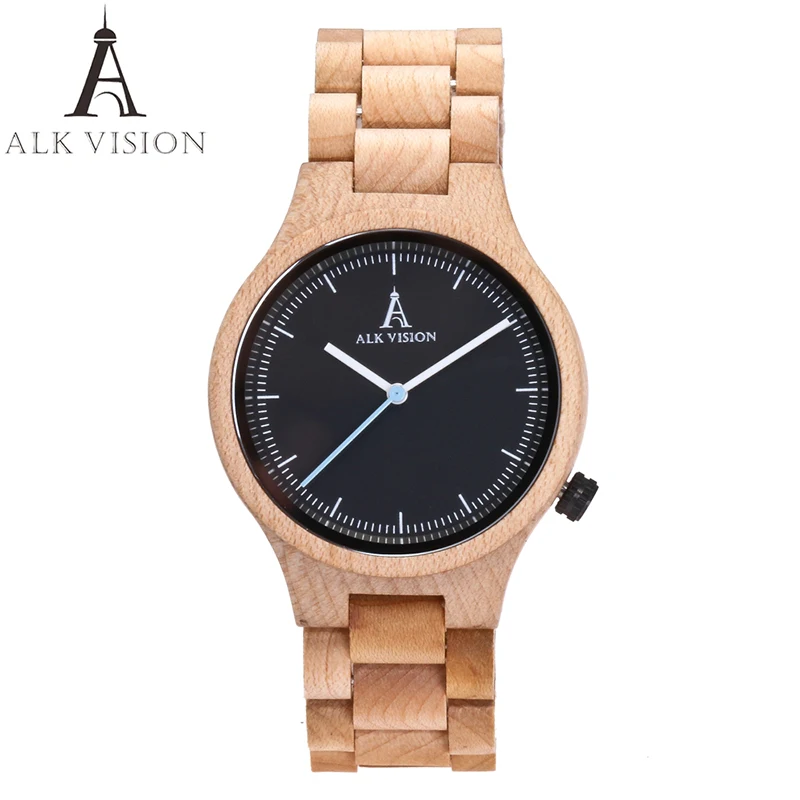 ALK Vision Часы для влюбленных пар Мужские часы лучший бренд роскошь Деревянные