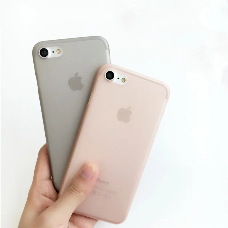 الفاخرة 0.3mm رقيقة جدا ماتي حافظة كمبيوتر شفافة جراب هاتف ل iphone 7 6 6 S زائد 8 حالة غطاء ل iphone X XS XR ماكس حالات حقيبة