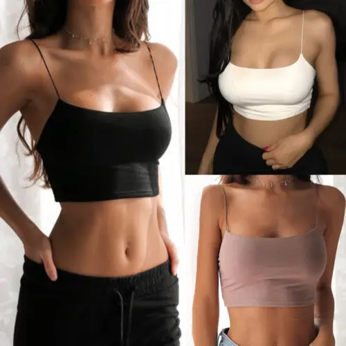 US-Sexy-Women-Summer-Vest-Crop-Sleeveless-Shirt-Blouse-Casual-Tank-Tops-T-Shirts