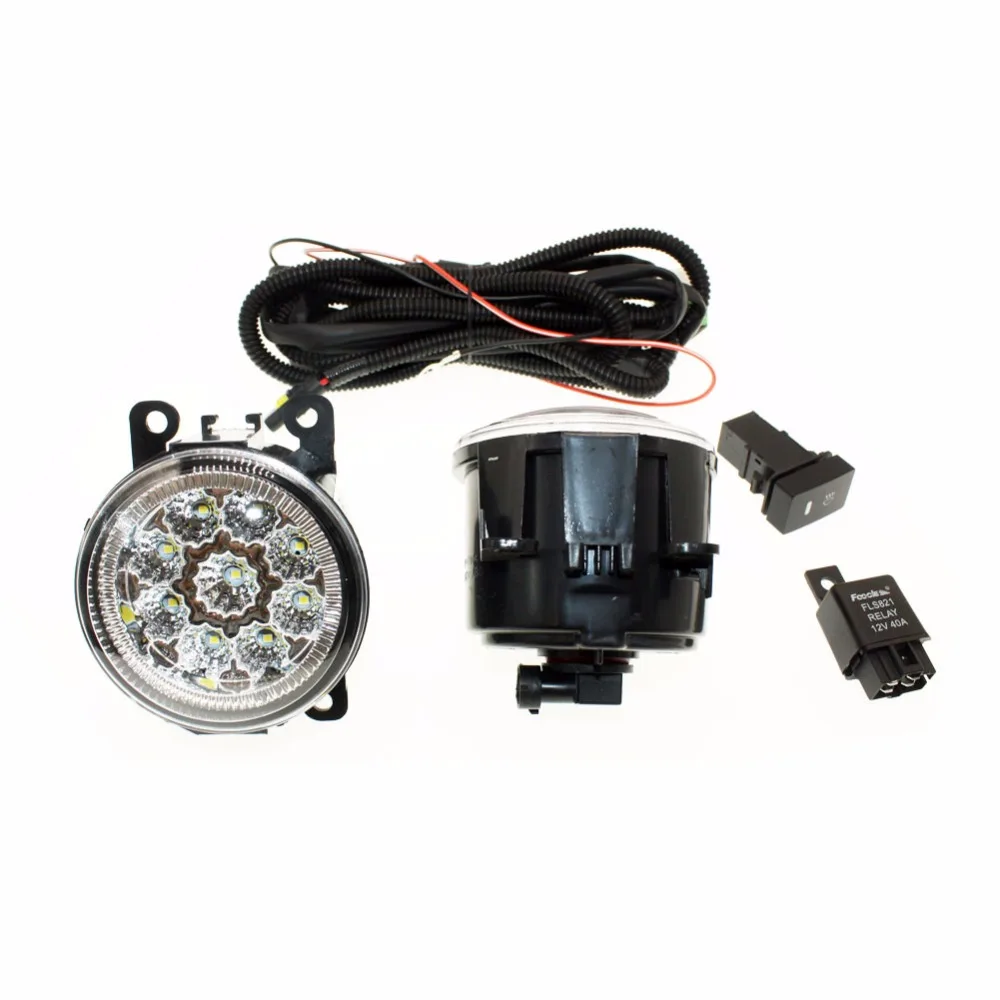 For Nissan Sentra 2007 2012 H11 Wiring Harness Sockets Wire Connector Switch 2 Fog Lights Drl