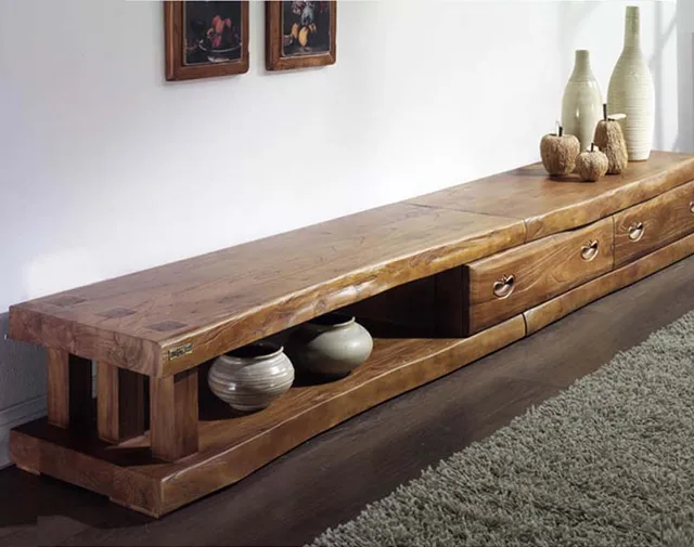 Korea Authentic Old Elm Long TV Cabinet Solid Wood Antique Furniture Korea authentic old elm long TV cabinet solid wood antique furniture restored boutique Art Platform - Korea Authentic Old Elm Long TV Cabinet Solid Wood Antique Furniture