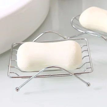 

Magic Stainless Steel Soap Dishes Bathroom Hotel Single Layer Soap Holder Drainer Portable Storage Stand Container Drop Ship