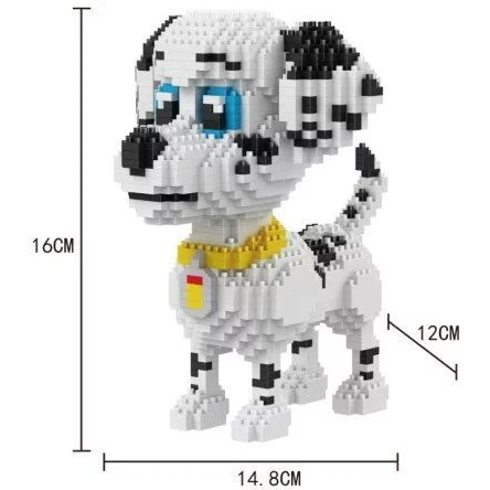 Микро блоки собака модель маленькие кирпичи такса игрушка в сборе brinquedos Шнауцер фигурка Хаски дети подарки игрушки для детей - Цвет: 16015