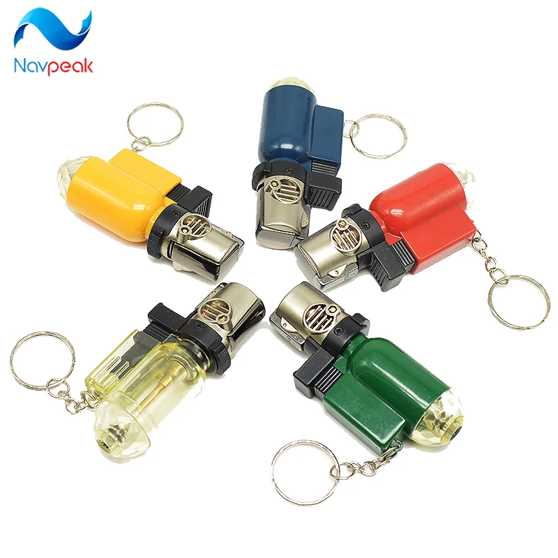 1 шт. зажигалка для сигар с защитой от ветра|torch butane lighter|butane lightermicro torch |