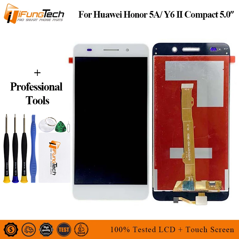 Новинка 5 0 дюйма для Huawei Honor 5A Y6 II компактный фотографический Полный ЖК-дисплей с